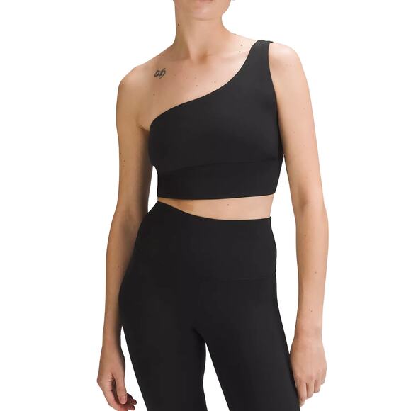 Lululemon Align Asymmetrical Bra Sz 8 S A/B New $58 Black Low Support Unpadded - Picture 13 of 14